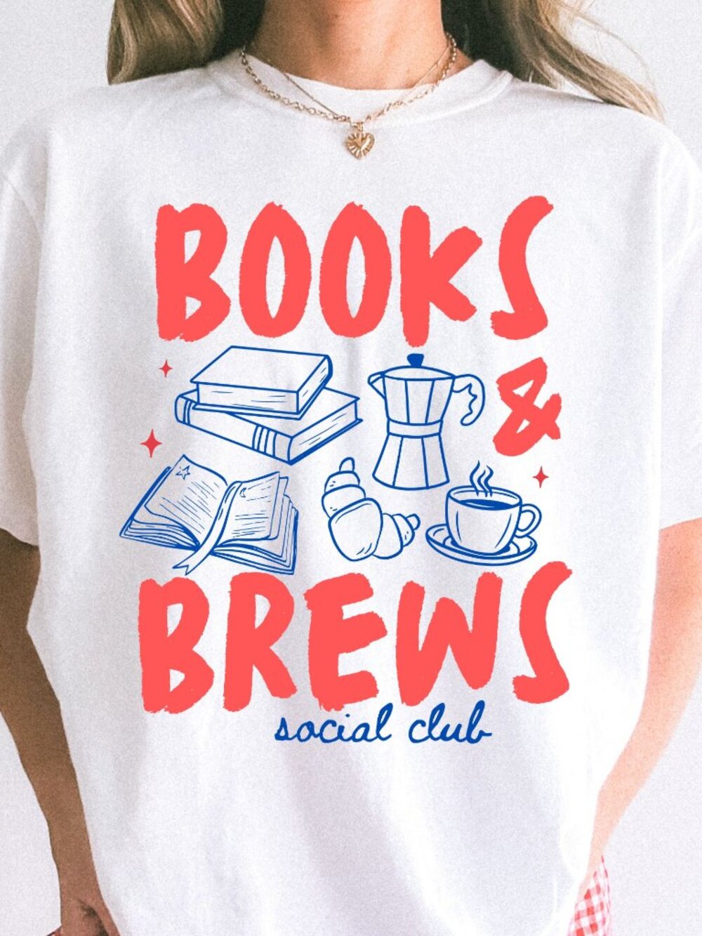 Books and Brew Social Club T-Shirt Book Lover Gift Bookworm Shirt Bookish Tee